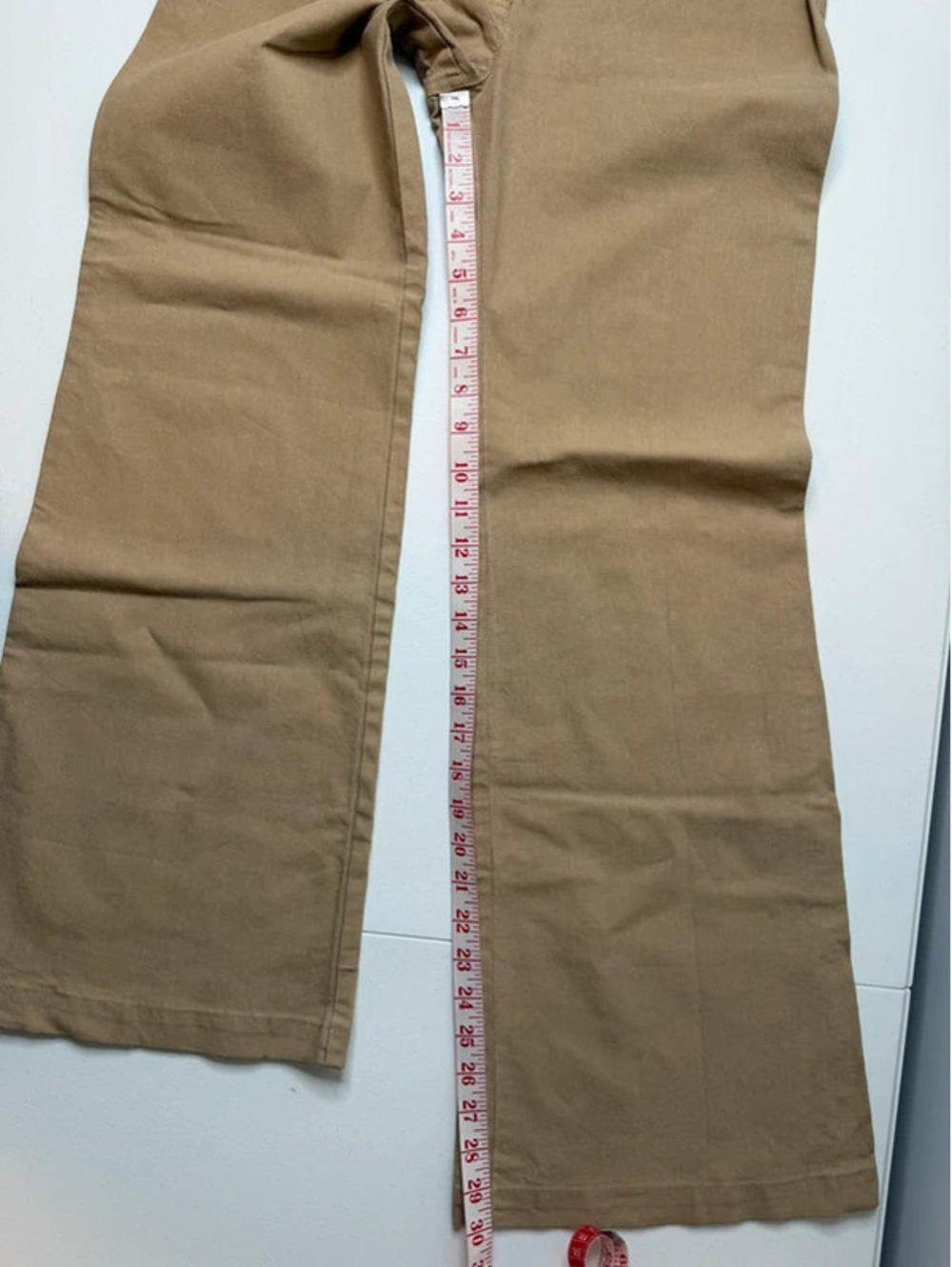 Cop Copine Y2K Sand Low Rise Flare Pants Belted Waist - Picture 6 of 9